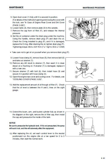 Photo 9 - Komatsu Galeo PC40MR-2 PC50MR-2 Operation And Maintenance Manual Hydraulic Excavator TEN00054-01