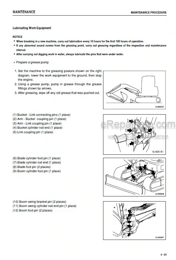 Photo 10 - Komatsu PC45MR-3 PC55MR-3 Operation And Maintenance Manual Hydraulic Excavator TEN00553-00