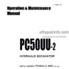 Photo 4 - Komatsu PC50UU-2 Operation And Maintenance Manual Hydraulic Excavator SEAM005500