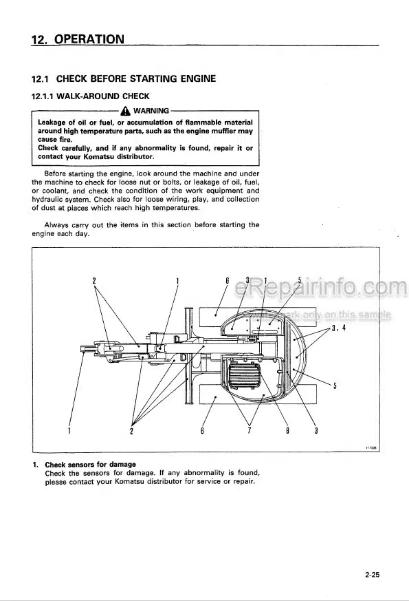 Photo 5 - Komatsu PC50UU-2 Operation And Maintenance Manual Hydraulic Excavator SEAM005500