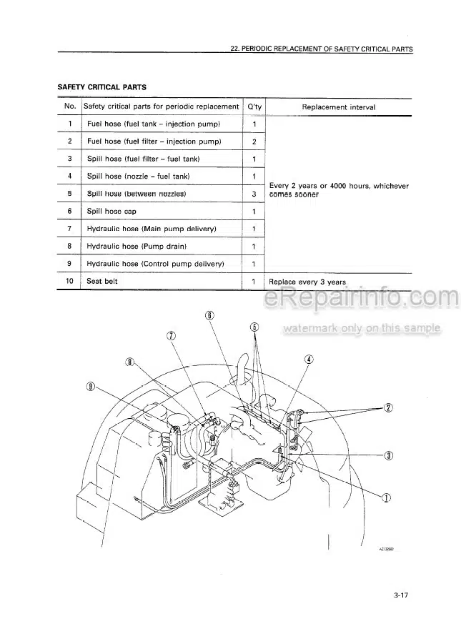Photo 5 - Komatsu PC60-7 Operation And Maintenance Manual Hydraulic Excavator SEAM004202