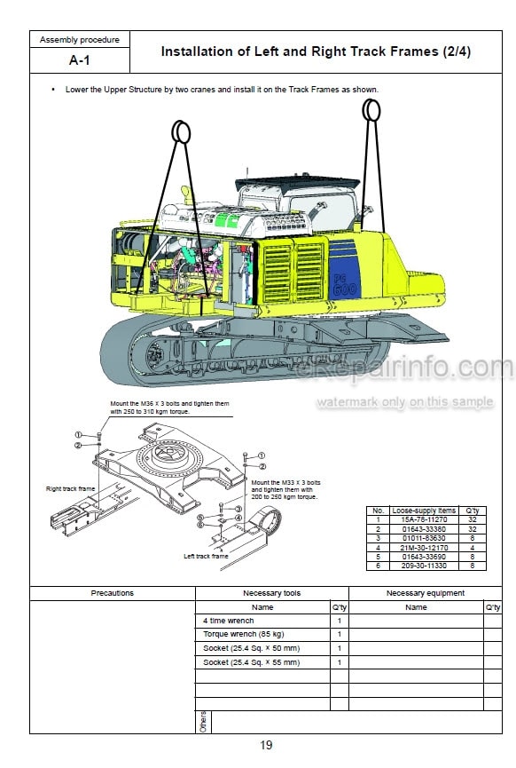 Photo 5 - Komatsu PC600-8 PC600LC-8 Field Assembly Manual Hydraulic Excavator GEN00043-00