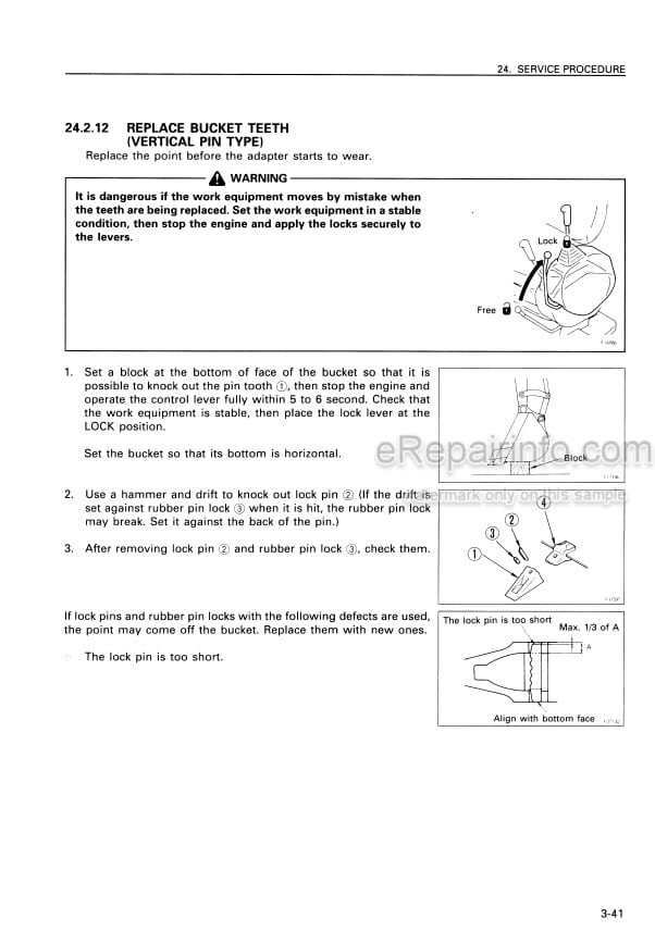 Photo 6 - Komatsu PC75UU-3 Operation And Maintenance Manual Hydraulic Excavator SEAM023201T