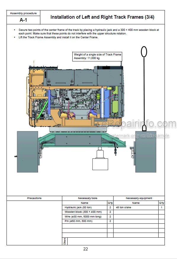 Photo 3 - Komatsu Galeo PC800-8 PC800SE-8 PC800LC-8 PC850-8 PC850SE-8 Field Assembly Instructions Hydraulic Excavator GEN00048-00