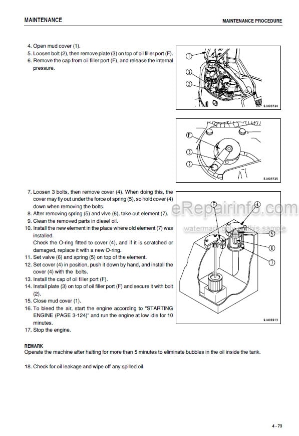 Photo 7 - Komatsu PC78US-6 Operation And Maintenance Manual Hydraulic Excavator SEAM044602T