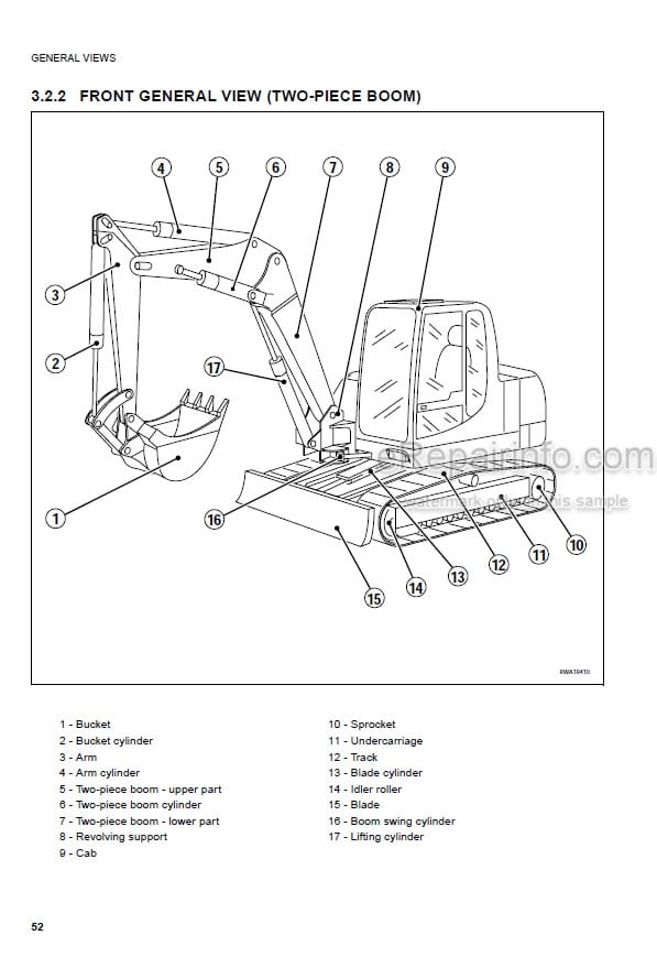 Photo 3 - Komatsu PC95R-2 Operation And Maintenance Manual Excavator