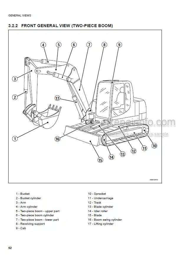 Photo 3 - Komatsu PC95R-2 Operation And Maintenance Manual Excavator