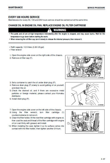 Photo 4 - Komatsu Galeo WA150-5 Operation And Maintenance Manual Wheel Loader SEAM058302T