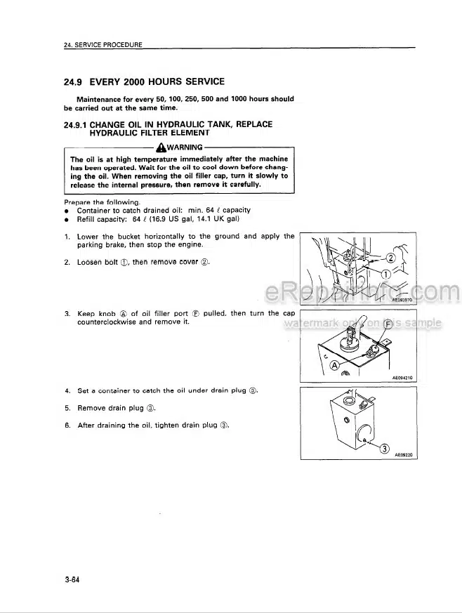 Photo 9 - Komatsu WA250-3 Operation And Maintenance Manual Wheel Loader SEAM007500
