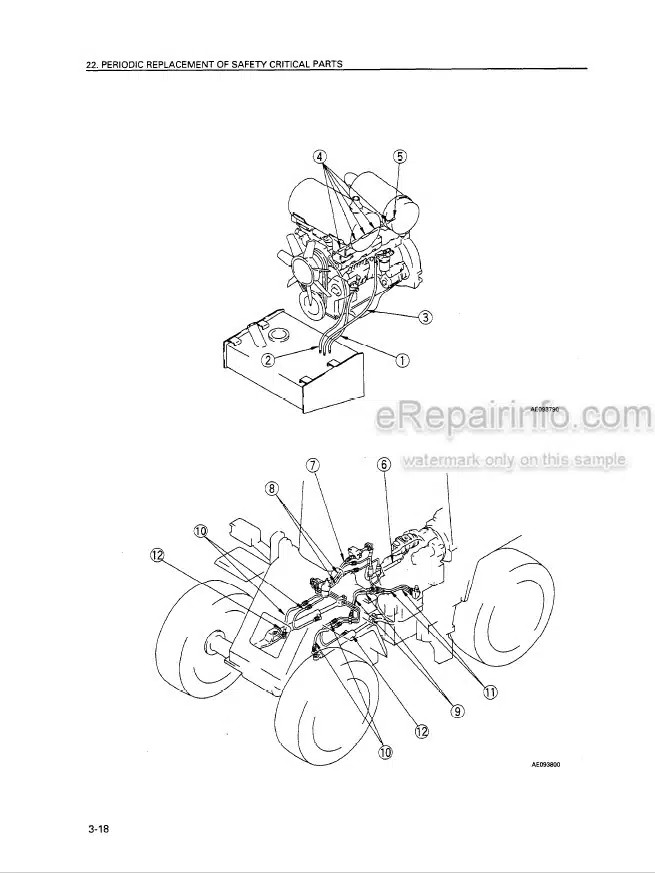 Photo 5 - Komatsu WA250-3 Operation And Maintenance Manual Wheel Loader SEAM007500