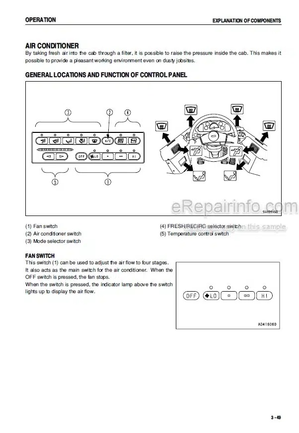 Photo 5 - Komatsu WA250-5 Operation And Maintenance Manual Wheel Loader SEAM050500T