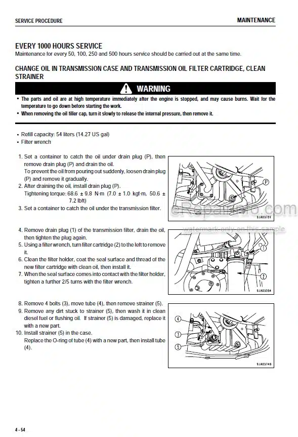 Photo 9 - Komatsu Galeo WA430-5 Operation And Maintenance Manual Wheel Loader TEN00090-00