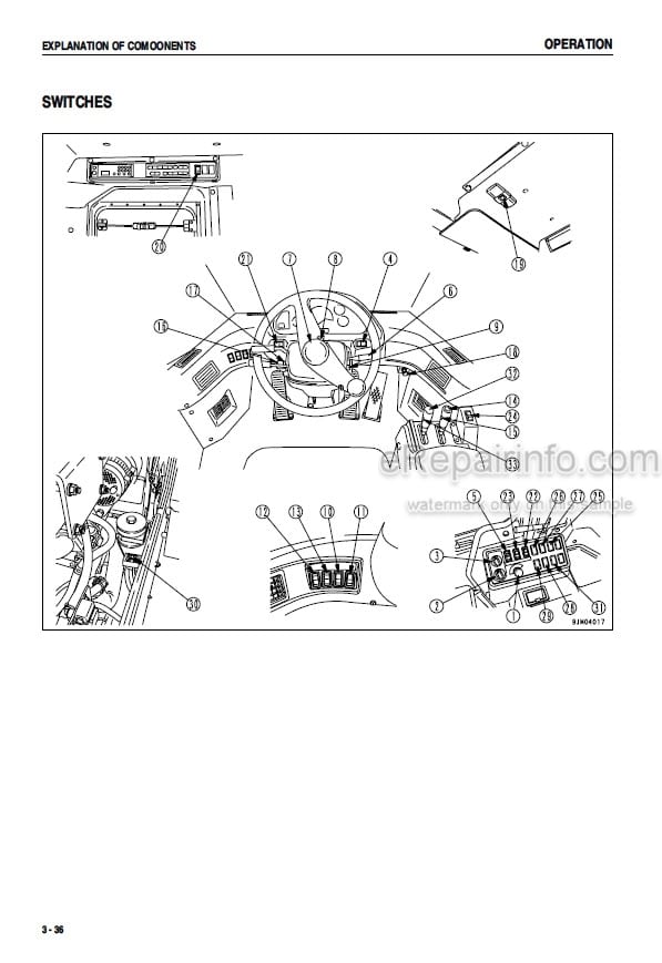Photo 5 - Komatsu WA480-5 Operation And Maintenance Manual Wheel Loader SEAM041300P