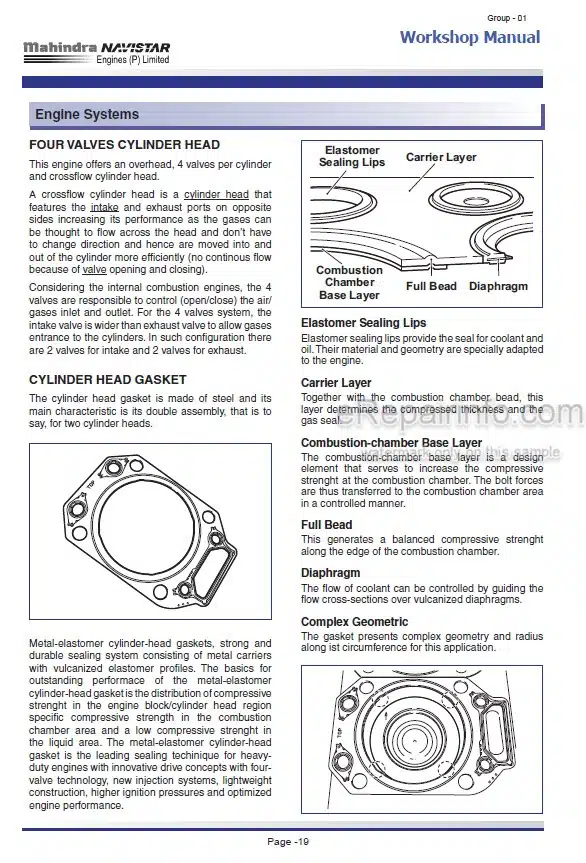Photo 3 - Mahindra Navistar Acteon 6.12 Mechanical Workshop Manual Engine 9806-7100