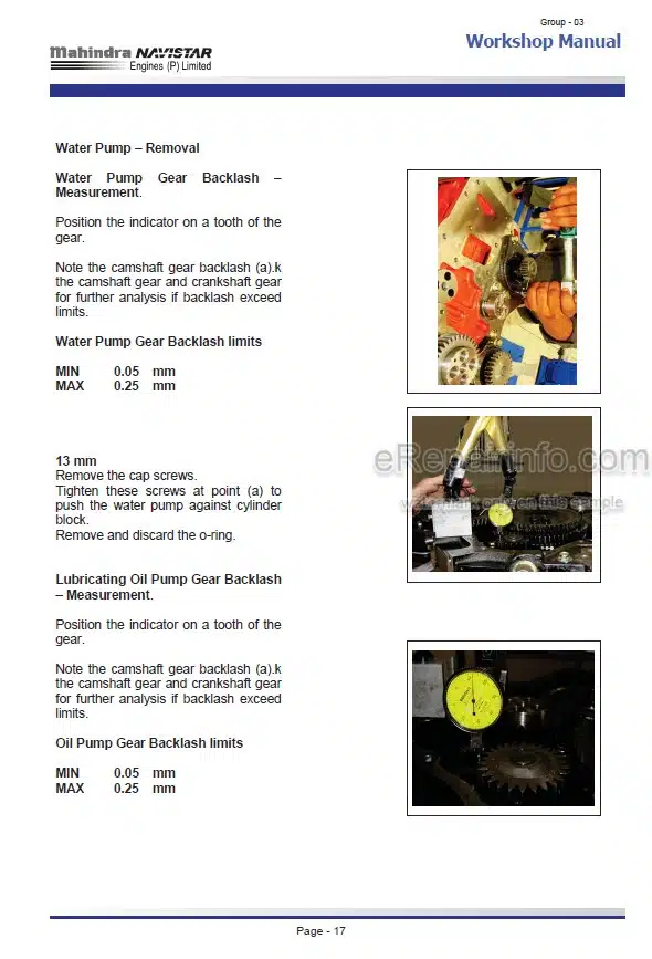 Photo 1 - Mahindra Navistar Acteon 6.12 Mechanical Workshop Manual Engine 9806-7100