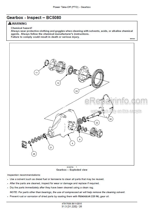 Photo 6 - New Holland BC5050 BC5060 BC5070 Hayliner BC5080 Service Manual Square Baler 47936444