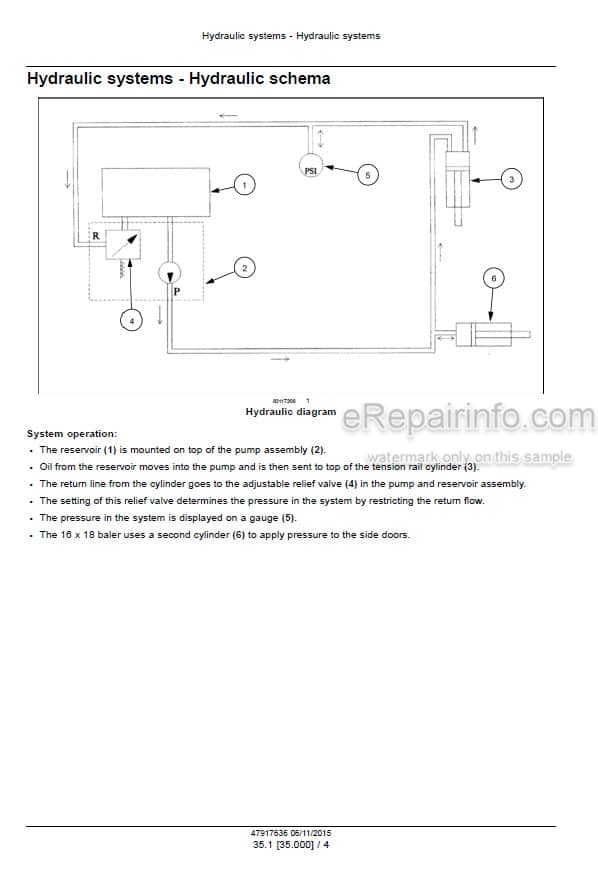 Photo 5 - New Holland BC5050 BC5060 BC5070 Hayliner BC5080 Service Manual Square Baler 47936444