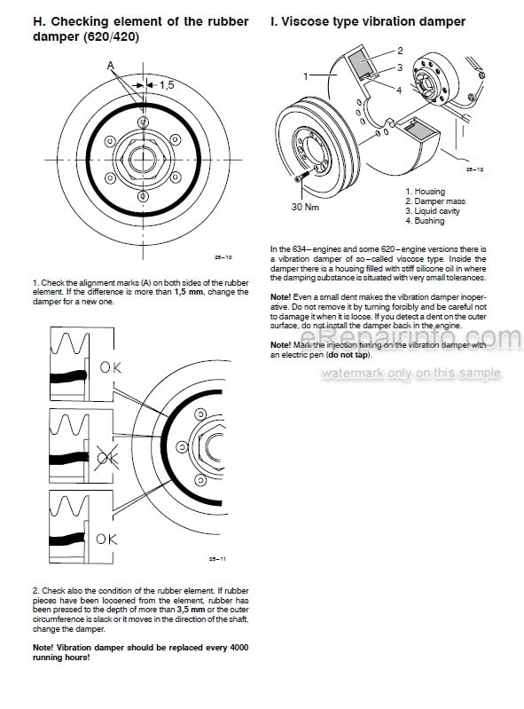 Photo 5 - Sisu Diesel 320 420 620 634 Workshop Manual Diesel Engine 8366 40634