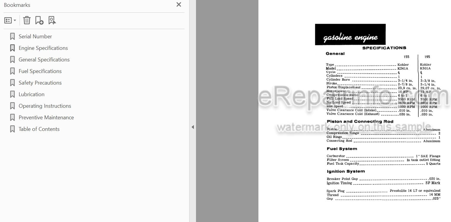 Photo 5 - Case IH 155 195 Operators Manual Compact Tractor