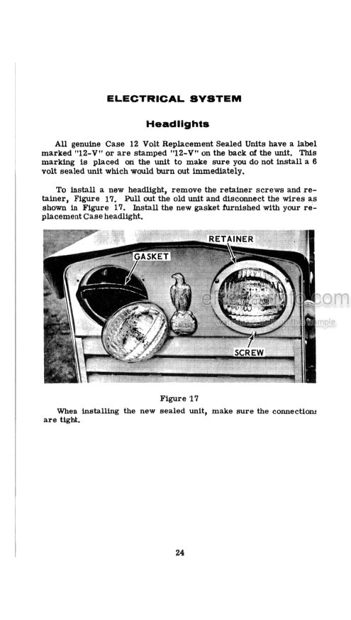 Photo 7 - Case IH 155 195 Operators Manual Compact Tractor