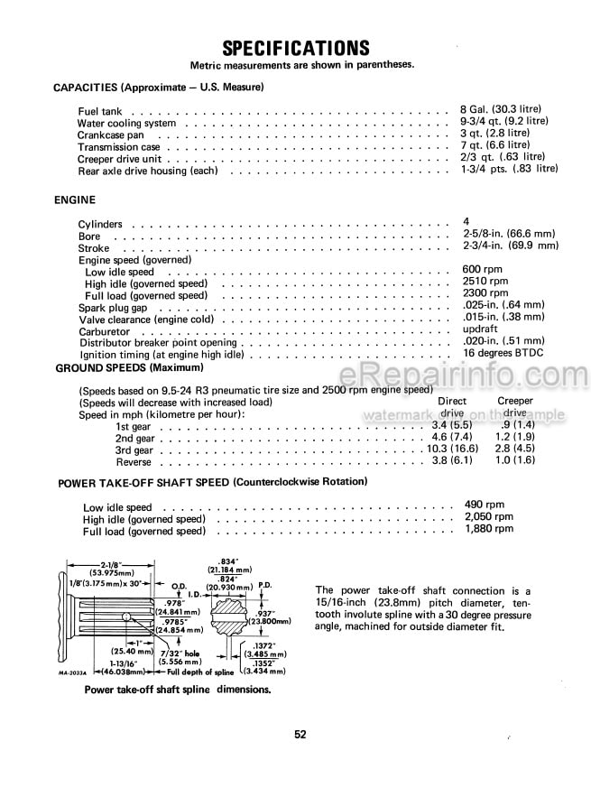 Photo 3 - Case International Cub 184 Lo-Boy Operators Manual Tractor