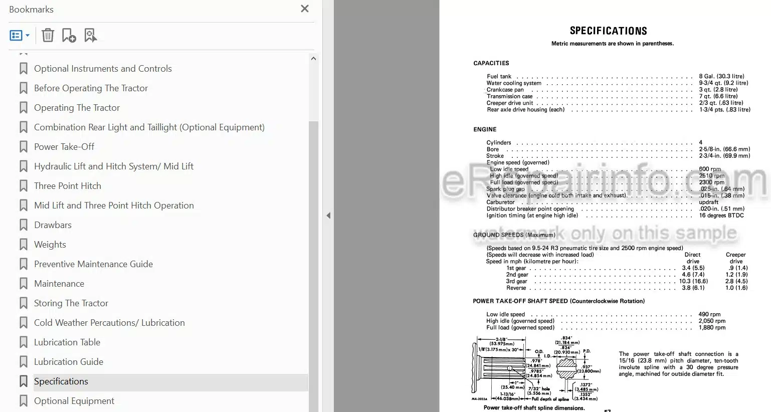 Photo 3 - Case IH 184 Operators Manual Tractor 1096121R2