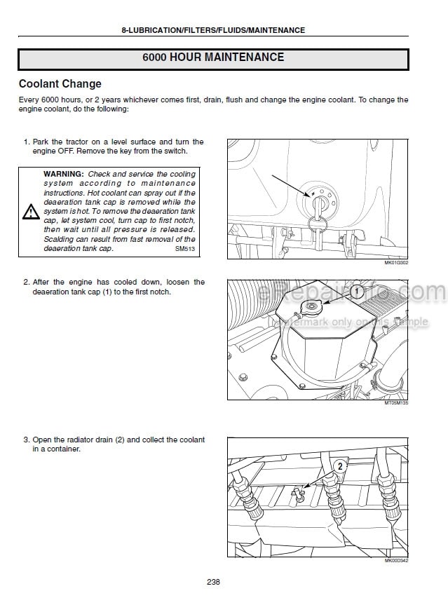 Photo 3 - Case IH 280 330 380 430 480 530 Steiger Operators Manual Tractor