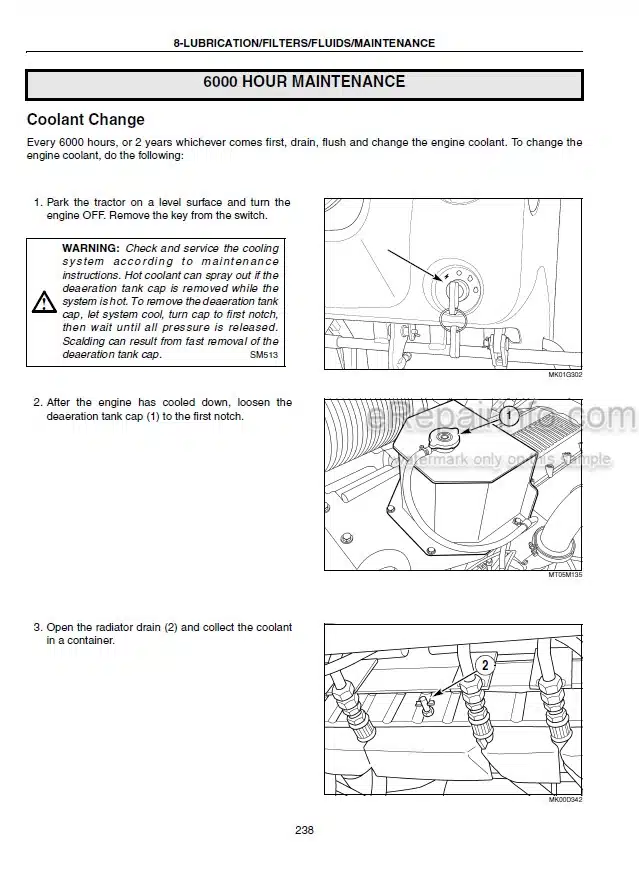 Photo 10 - Case IH 280 330 380 430 480 530 Steiger Operators Manual Tractor