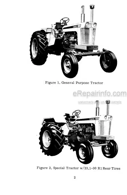 Photo 4 - Case IH 1030 Operators Manual Tractor 9-1864