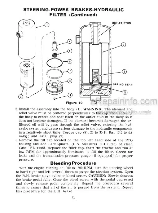 Photo 5 - Case IH 1070 Operators Manual Tractor 9-4031