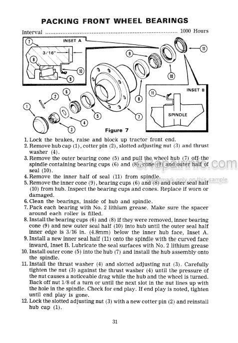 Photo 3 - Case IH 1070 Operators Manual Tractor 9-4692