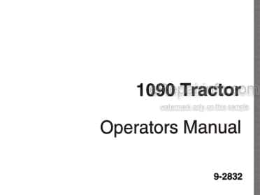 Photo 5 - Case IH 1090 Operators Manual Tractor
