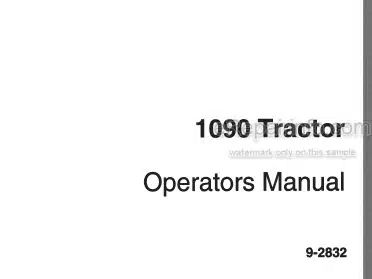 Photo 5 - Case IH 1090 Operators Manual Tractor