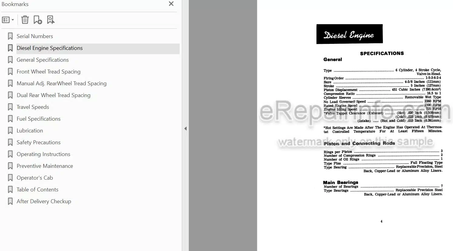 Photo 4 - Case IH 1090 Operators Manual Tractor