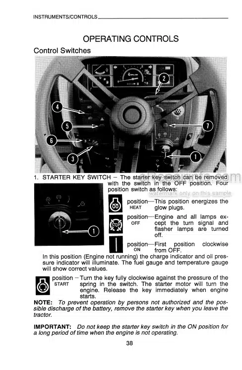 Photo 2 - Case IH 1130 1140 Operators Manual Tractor 9-19570R0
