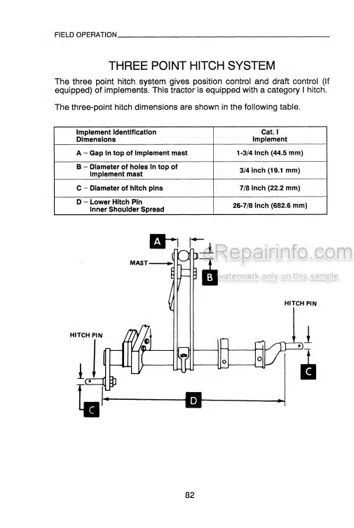 Photo 5 - Case IH 1130 1140 Operators Manual Tractor 9-19570R0