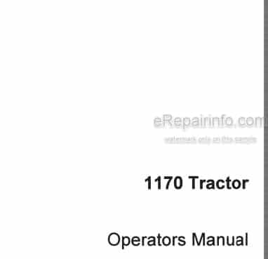 Photo 4 - Case IH 1170 Operators Manual Tractor 9-2751