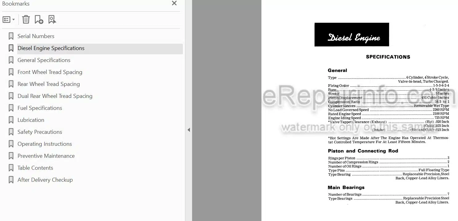 Photo 3 - Case IH 1170 Operators Manual Tractor 9-2751