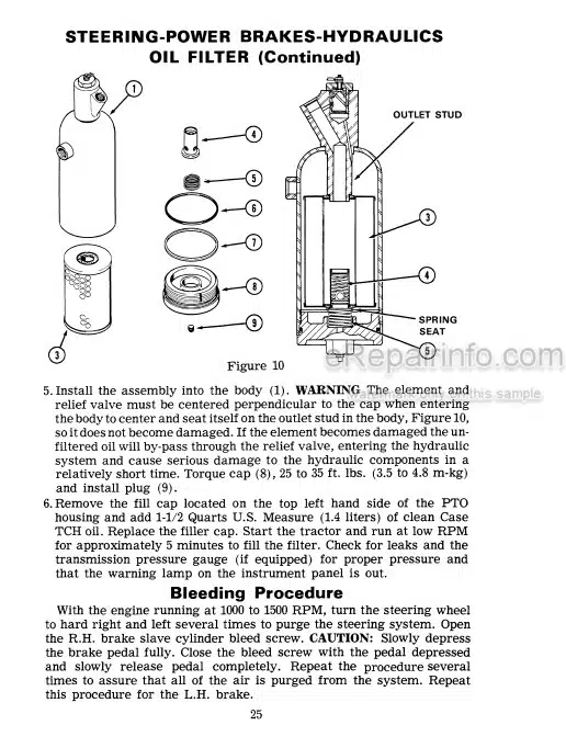 Photo 5 - Case IH 1170 Operators Manual Tractor 9-2842