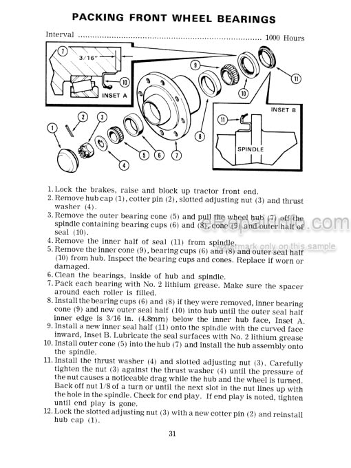 Photo 3 - Case IH 1175 Operators Manual Tractor 9-4701