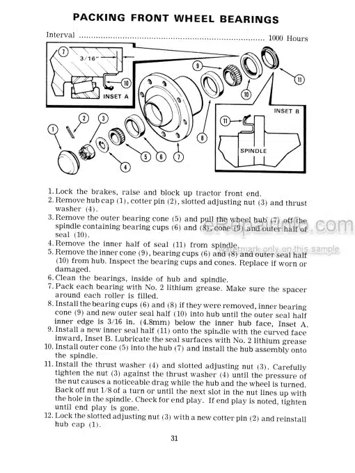 Photo 3 - Case IH 1175 Operators Manual Tractor 9-4701