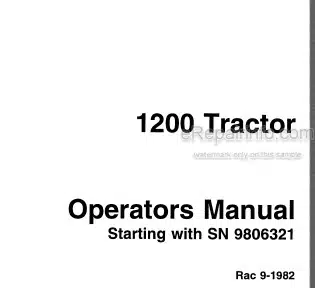 Photo 5 - Case IH 1200 Operators Manual Tractor