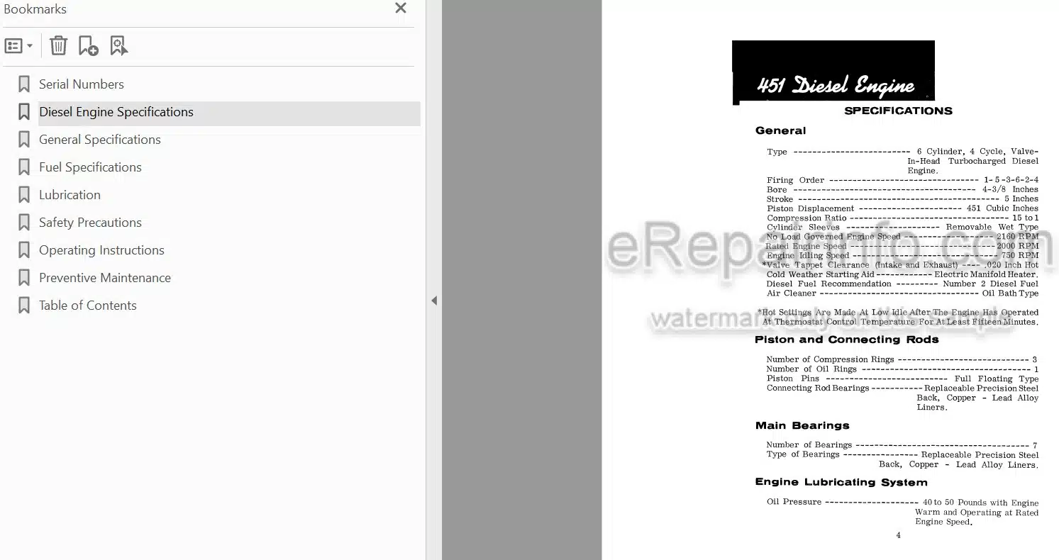 Photo 4 - Case IH 1200 Operators Manual Tractor
