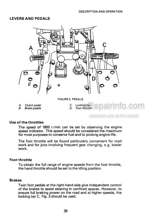 Photo 3 - Case IH 1210 1210 4WD Operating And Maintenance Manual Tractor 9-5017