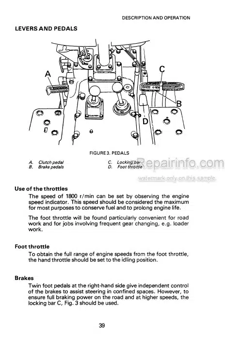 Photo 3 - Case IH 1210 1210 4WD Operating And Maintenance Manual Tractor 9-5017