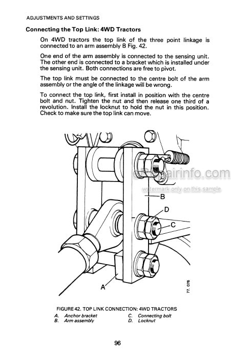 Photo 10 - Case IH 1210 1210 4WD Operating And Maintenance Manual Tractor 9-5017