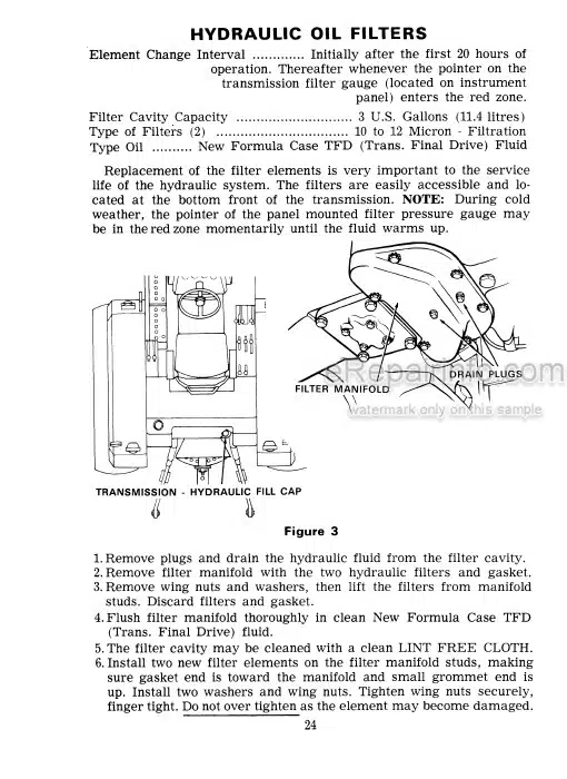 Photo 3 - Case IH 1270 Operators Manual Tractor 8770001-