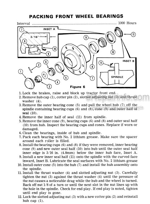 Photo 3 - Case IH 1270 Operators Manual Tractor 8736001-