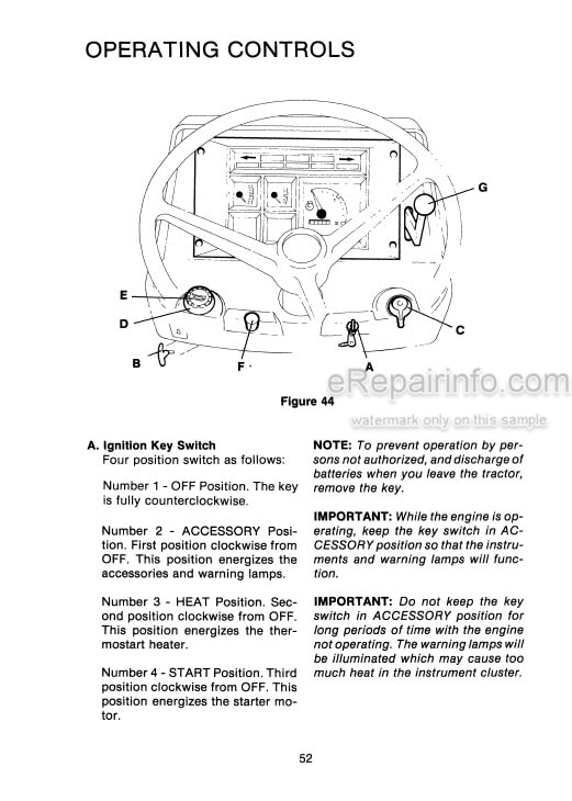 Photo 3 - Case IH 1290 1390 Operators Manual Tractor 9-9224