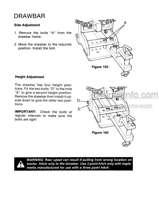 Photo 3 - Case IH 1290 1390 Operators Manual Tractor 9-9224